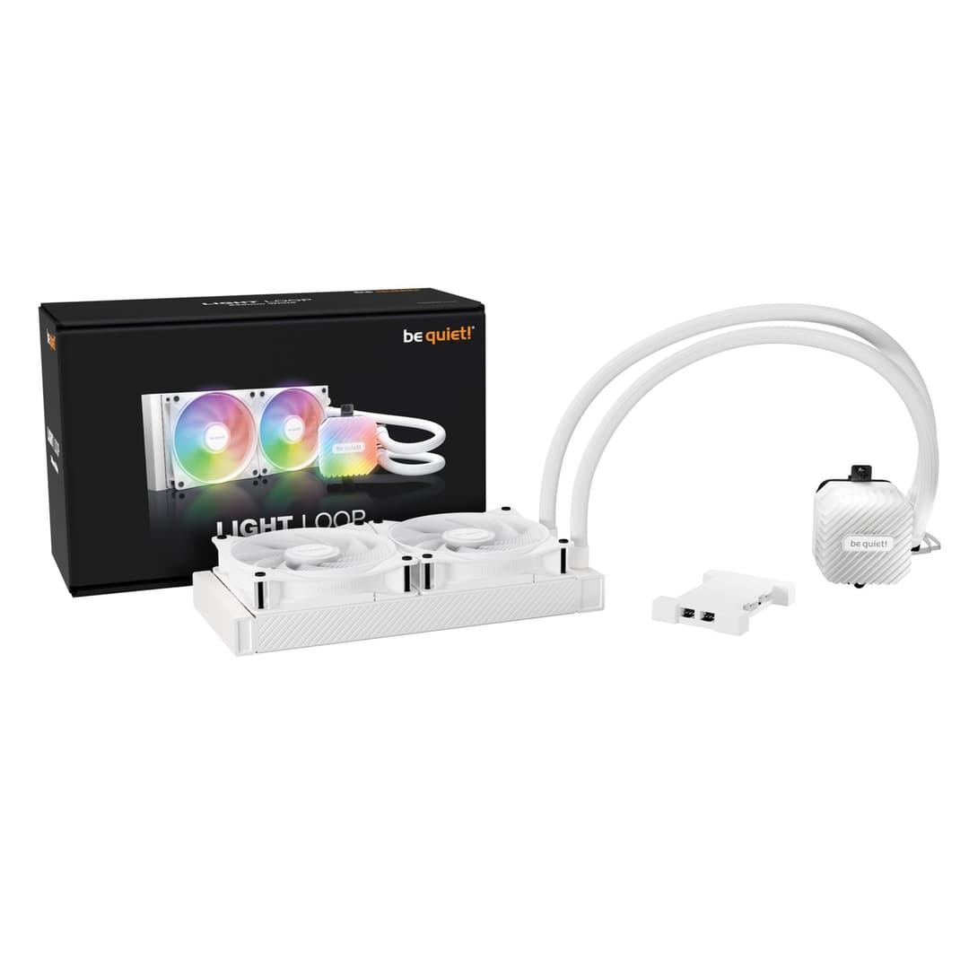 be quiet! Light Loop 240mm ARGB AIO CPU Liquid Cooler - White - Image 2
