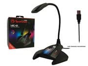 Marvo MIC-01 USB Powered 7-Color and RGB LED gaming Microphone Black - Image 2