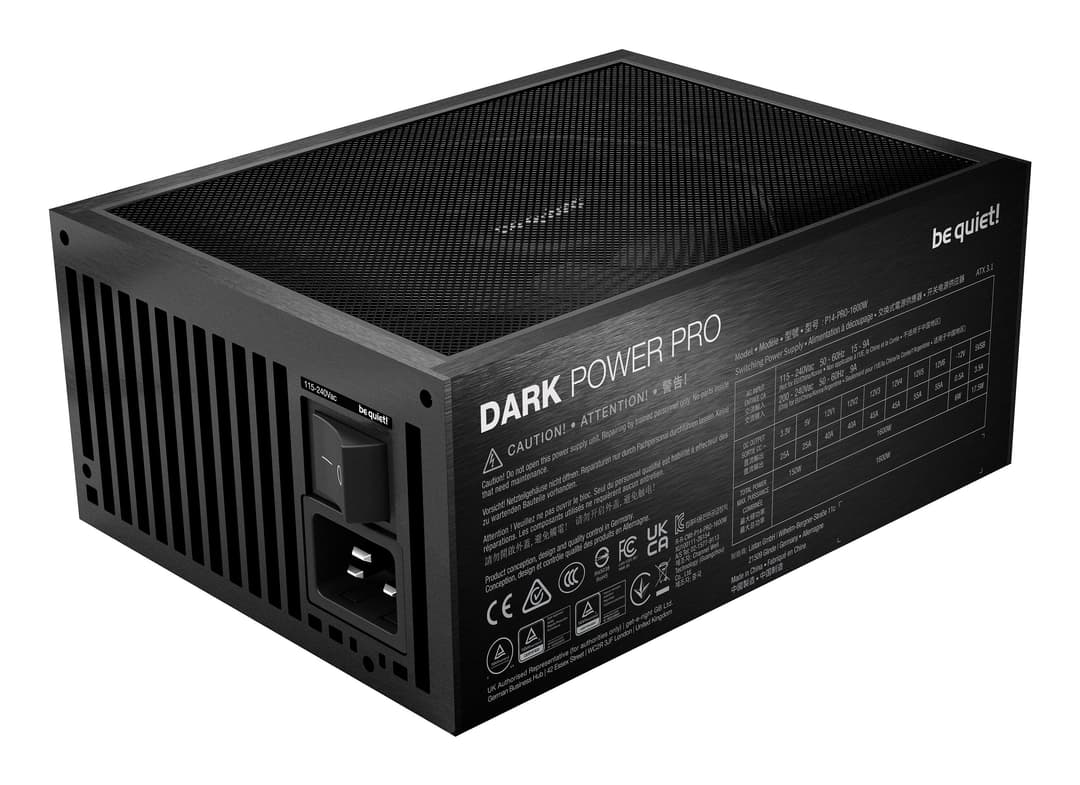 be quiet! Dark Power Pro 14 IO power supply unit 1600 W 20+4 pin ATX ATX Black - Image 3
