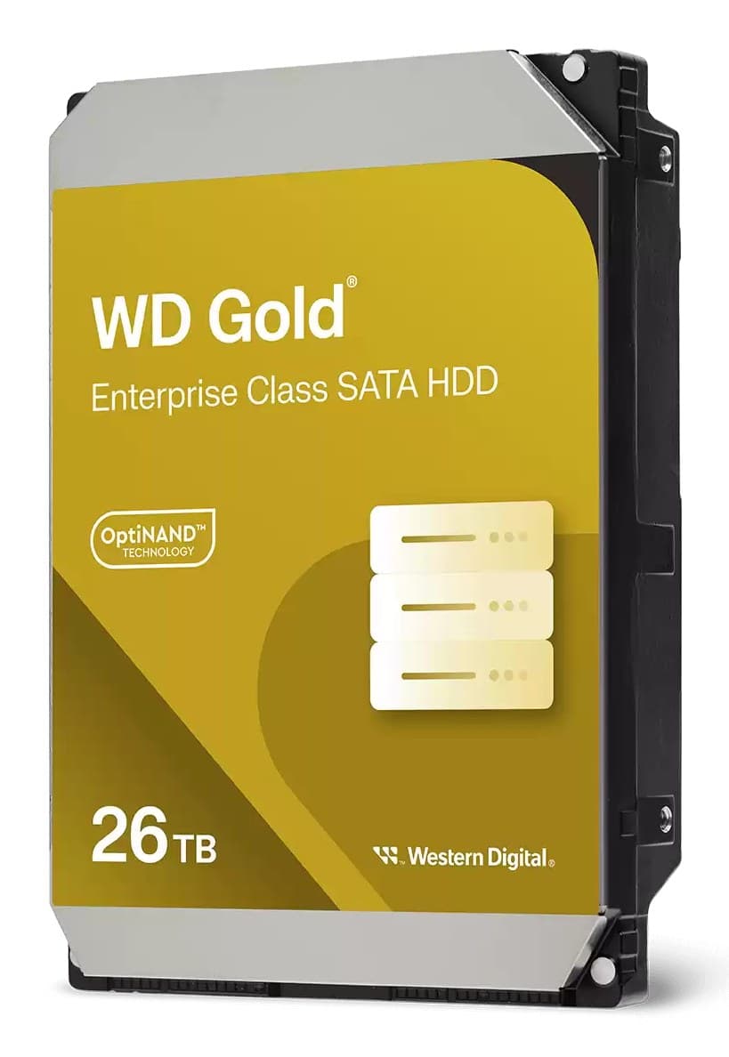 Western Digital Gold 3.5-inch 7200 RPM SATA III Enterprise Internal Hard Drive 26TB