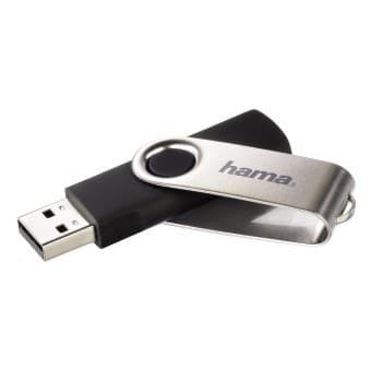 Hama Rotate USB 2.0 Flash Drive USB Type-A Black/Silver - 32GB - Image 2