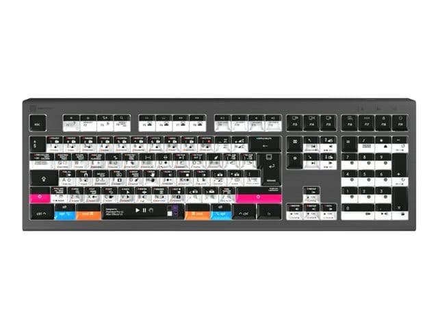 Logic Keyboards Adobe Filmmaker Astra 2 Backlit Keyboard UK - Mac - Graphite Grey