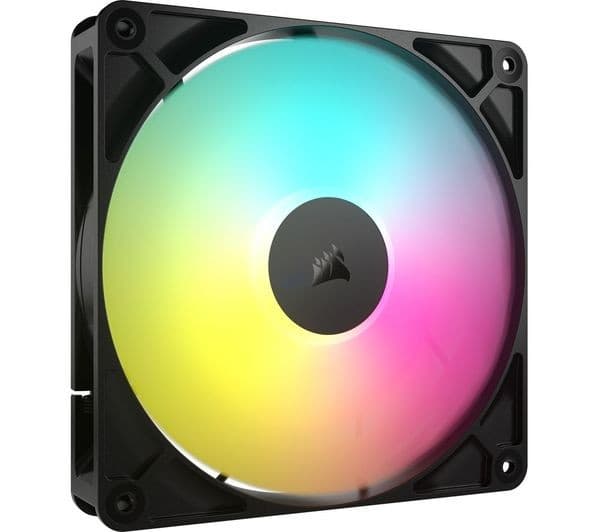 CORSAIR RS140 ARGB PWM 140 mm Case Fan - Black, Single
