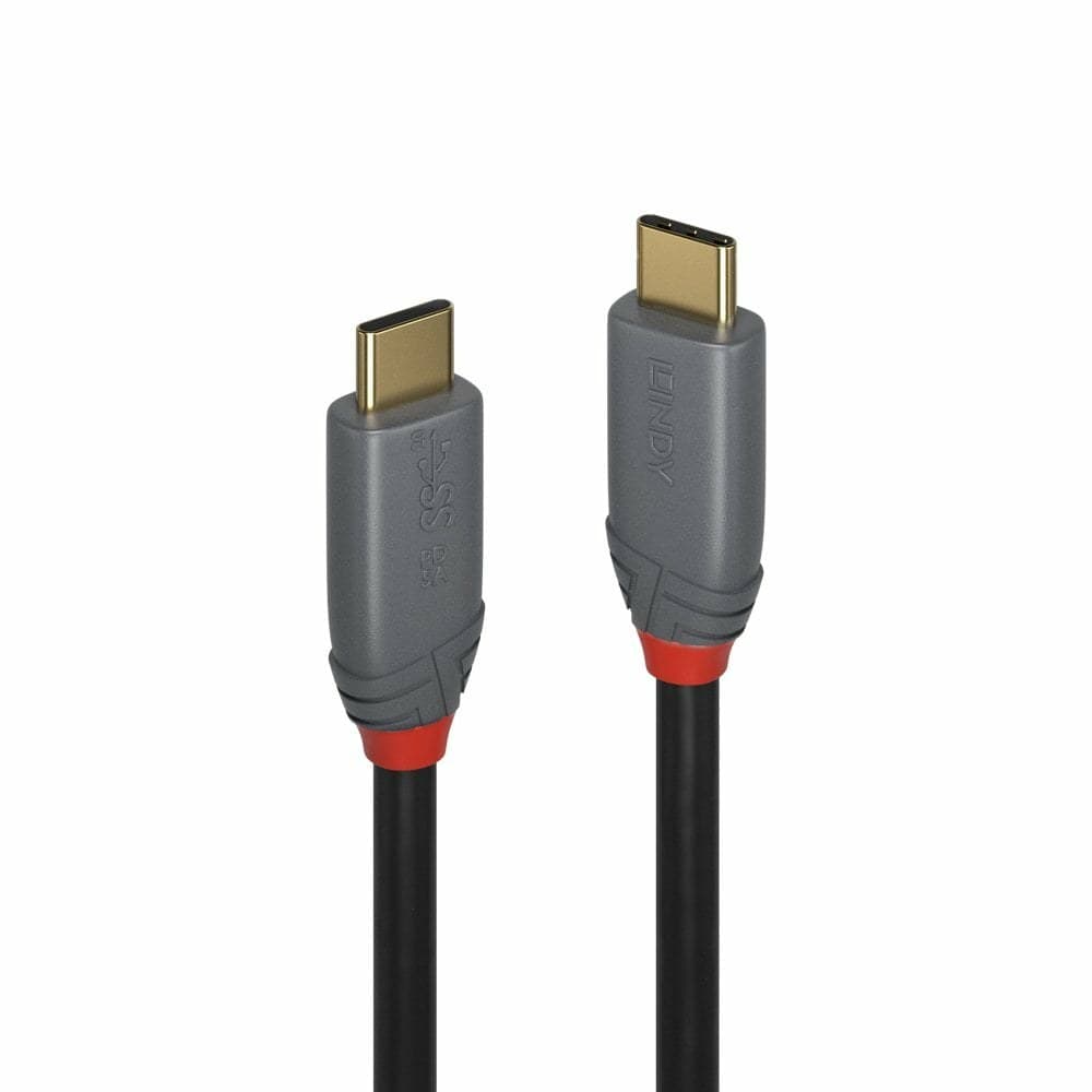 Lindy 2m USB 3.2 Type C Cable, 5A PD, Anthra Line - Image 1