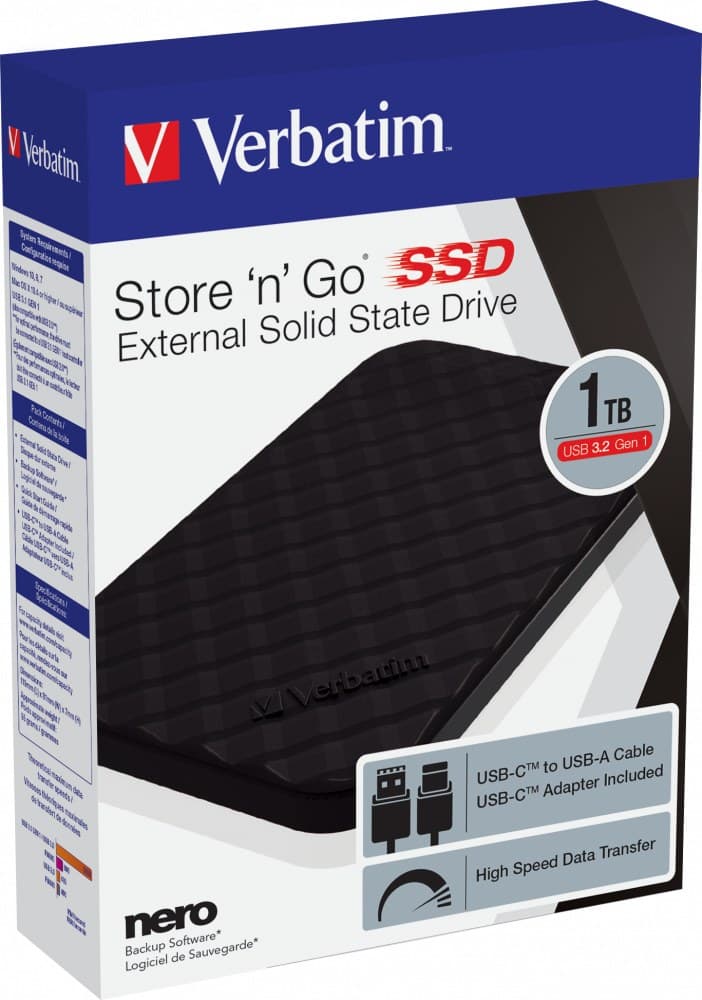 Verbatim Store 'n' Go Portable SSD USB 3.2 Gen 1 - 1TB - Image 4