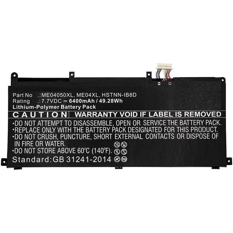 CoreParts Replacement Battery for HP Elite x2 1013 G3, 6000mAh, 45.60Wh, Black