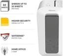 FELLOWES Powershred LX65 Cross Cut Paper Shredder - White thumbnail 2