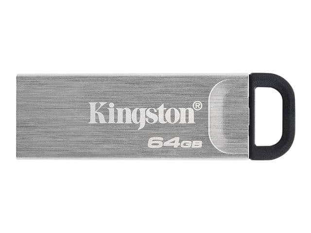 Kingston DataTraveler Kyson USB 3.2 Gen 1 Metal Flash Drive 64GB - Silver - Image 2