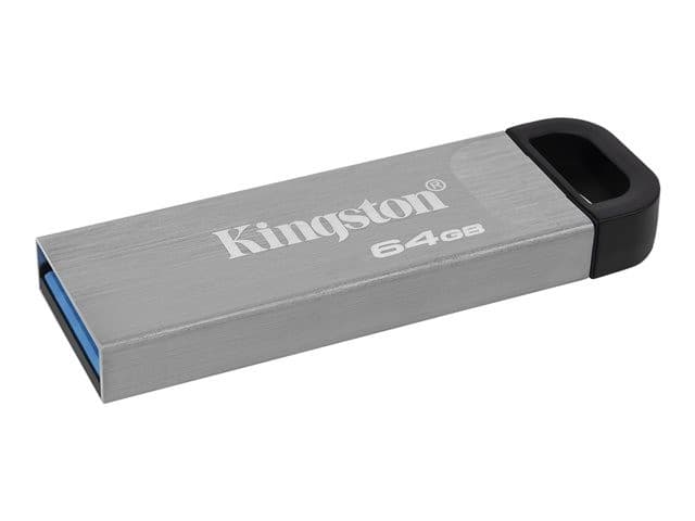 Kingston DataTraveler Kyson USB 3.2 Gen 1 Metal Flash Drive 64GB - Silver - Image 3