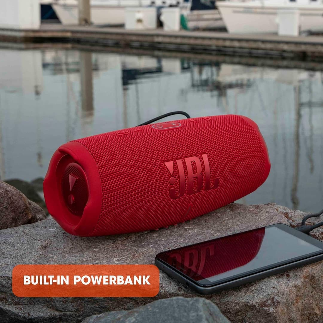 JBL Charge 5 Bluetooth Speaker White - Image 4
