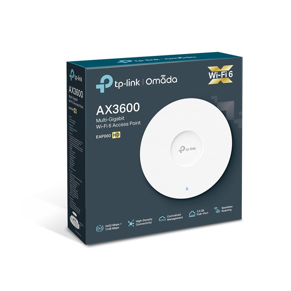 TP-Link Omada EAP660 HD AX3600 Wireless Dual Band Multi-Gigabit Ceiling Mount Access Point - Image 4