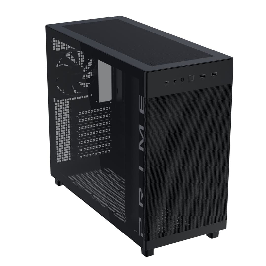 ASUS Prime AP303 Tempered Glass ATX Mid-Tower PC Case - Black - Image 3