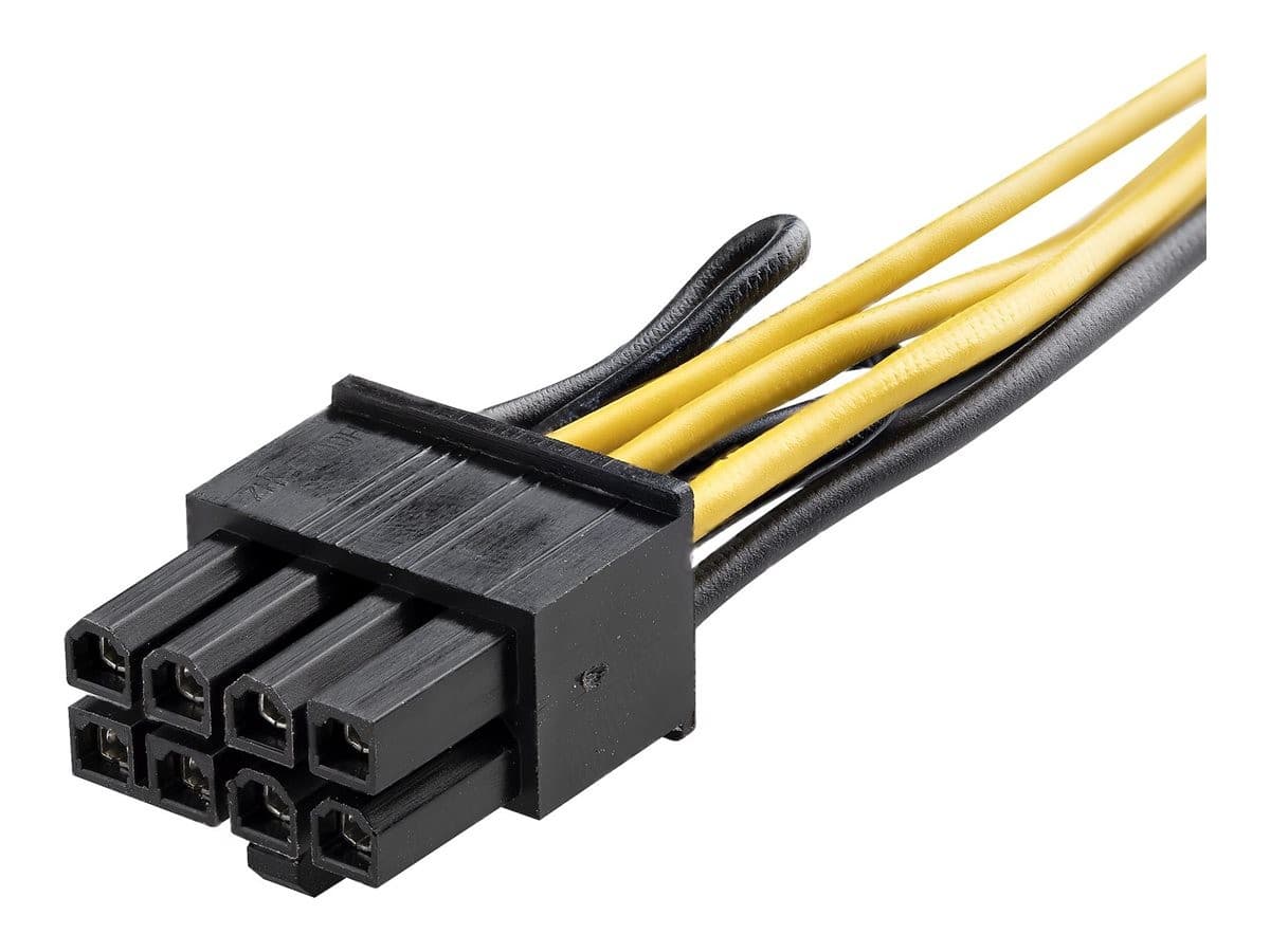 StarTech 6 Pin to 8 Pin PCIe Power Adapter Yellow