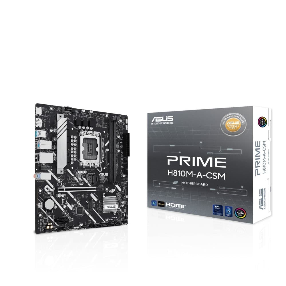 ASUS PRIME H810M-A-CSM Intel H810 DDR5 micro ATX LGA 1851 Motherboard