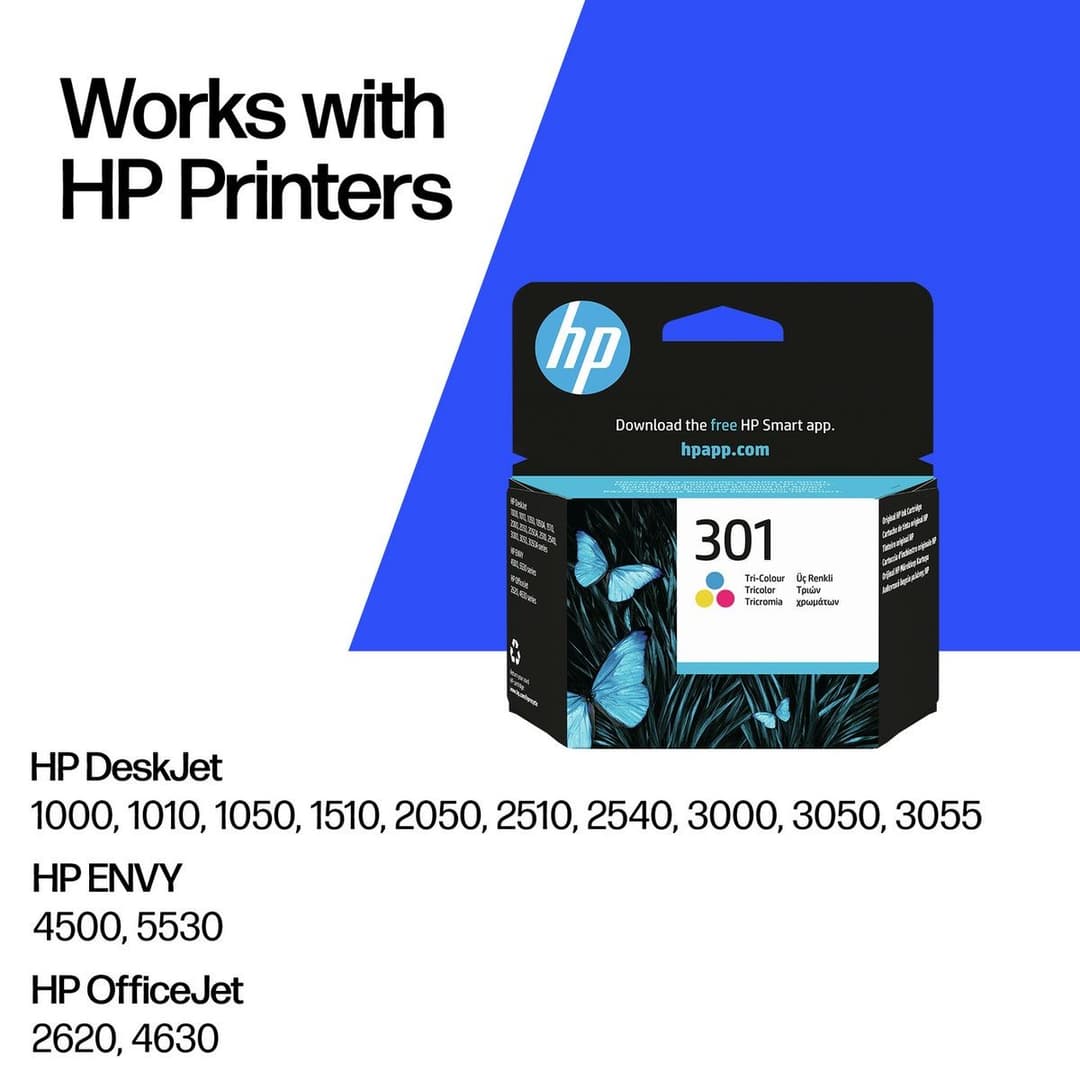 HP 301 Original Ink Cartridge - Tri-colour - Image 2