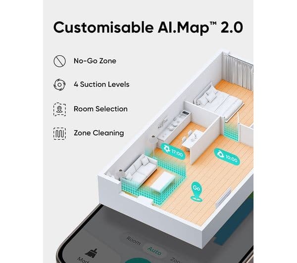 EUFY L60 Hybrid Robot Vacuum Cleaner & Mop with Self-Empty Station - Black - Image 2