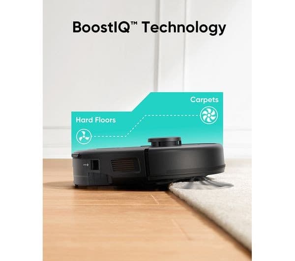 EUFY L60 Hybrid Robot Vacuum Cleaner & Mop with Self-Empty Station - Black - Image 8