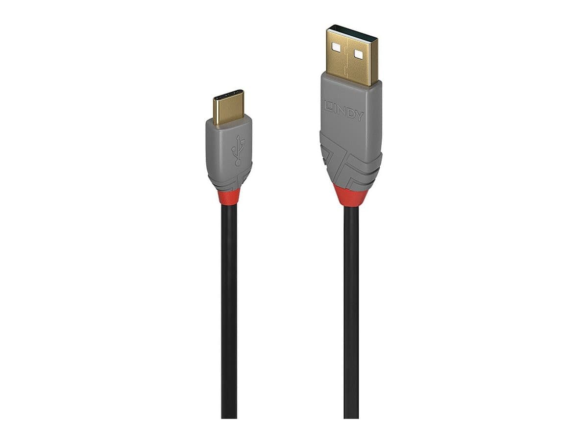 Lindy 1m USB 2.0 Type A to C Cable, Anthra Line