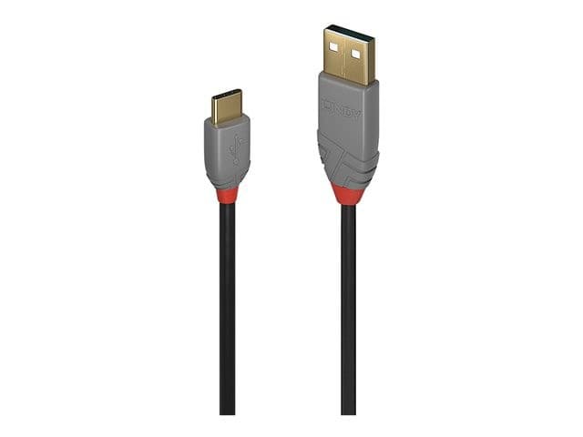 Lindy 1m USB 2.0 Type A to C Cable, Anthra Line - Image 2