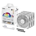 ASUS TUF Gaming TR120 ARGB Reverse 120mm Case Fan - White 3-Pack thumbnail 1