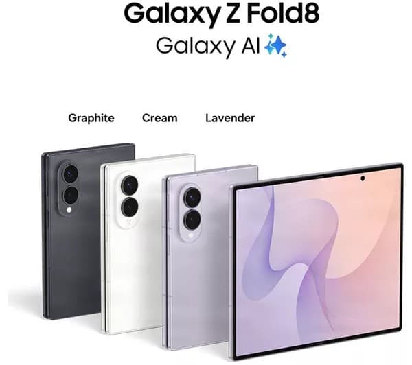 Samsung Galaxy Z Fold8 5G 512GB Foldable Smartphone - Lavender - Image 3