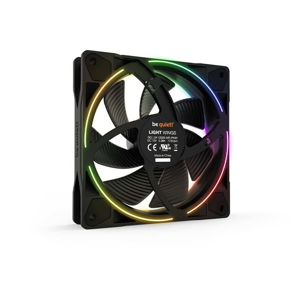 be quiet! Light Wings 140mm PWM high-speed ARGB LED Lighting 4-pin PWM PC Fan - Image 1