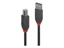 Lindy 0.2m USB 2.0 Type A to B Cable, Anthra Line, Black thumbnail 1