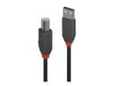 Lindy 0.2m USB 2.0 Type A to B Cable, Anthra Line, Black thumbnail 3