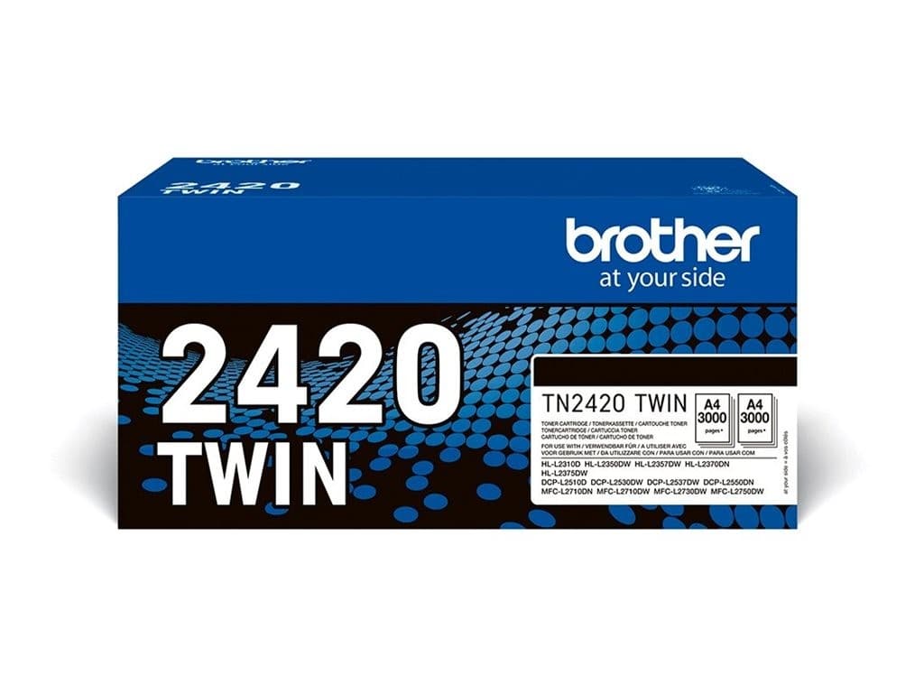 Brother TN2420 TWIN - 2-pack - High Yield - black - original - toner cartridge - Image 1