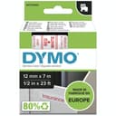DYMO D1 Label Tape 12mm x 7m - Red on White thumbnail 1