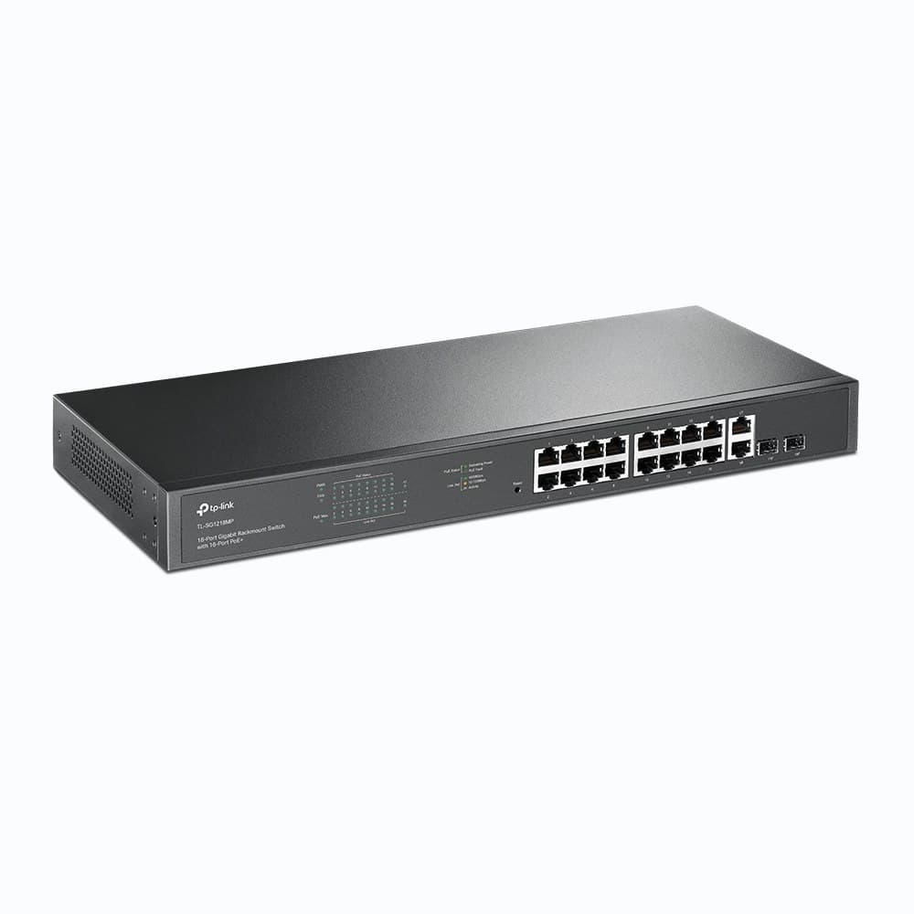 TP-Link 18-Port Gigabit Rackmount Switch with 16 PoE+ - Image 2