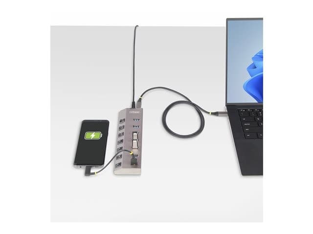 StarTech 7-Port USB-C Hub Space Grey - Image 8