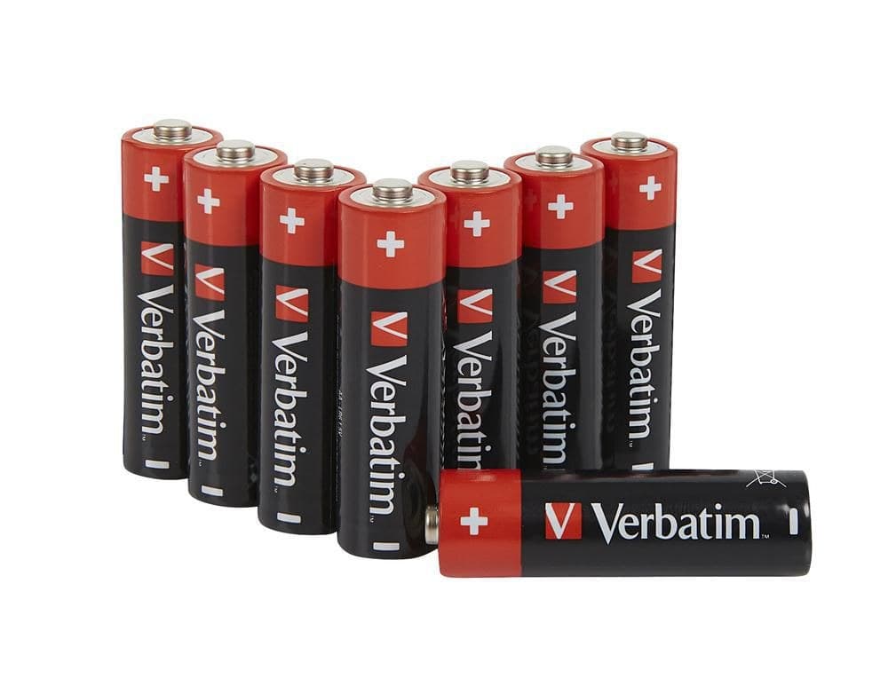 Verbatim AA Alkaline Batteries 1.5V LR6 - 8 Pack - Image 1