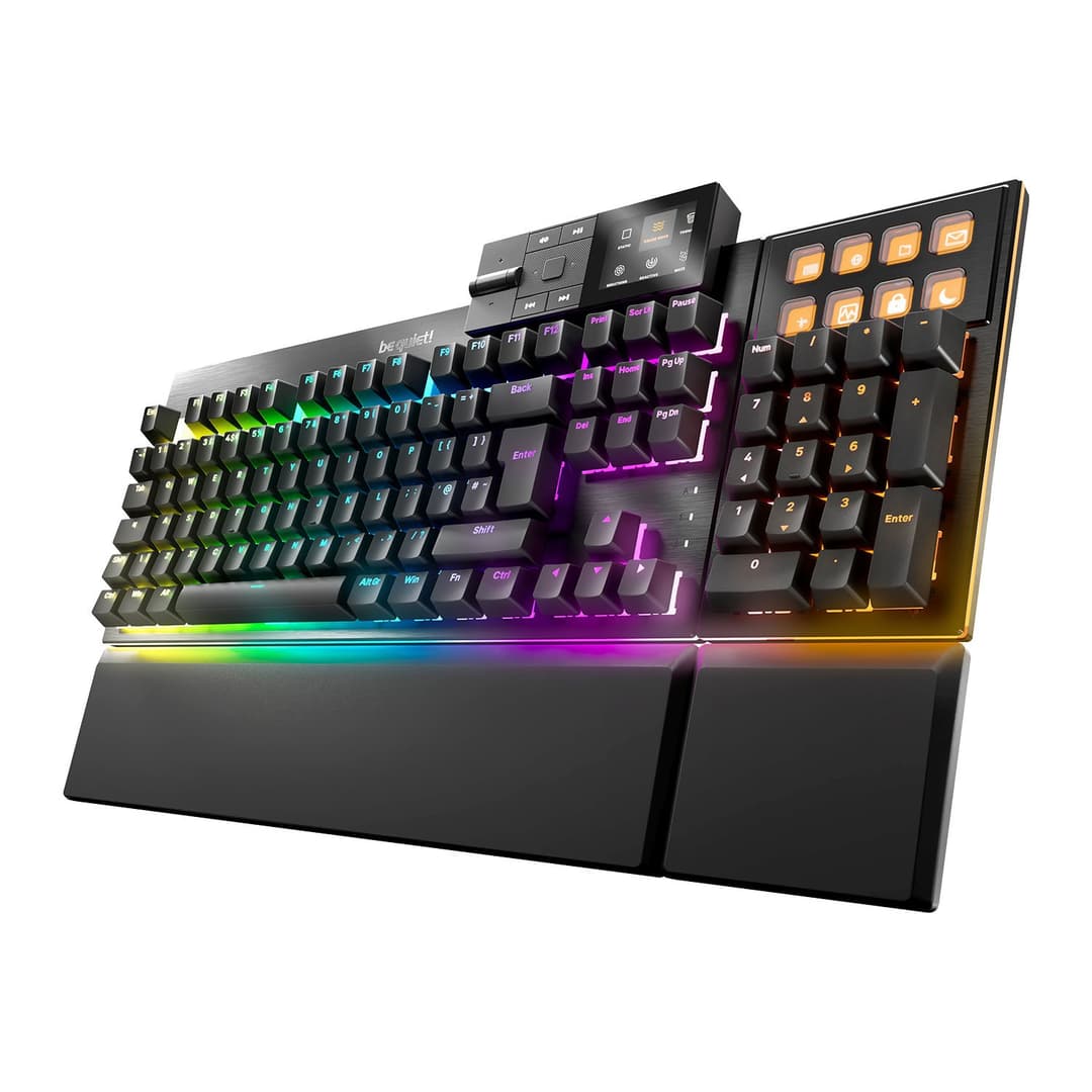 be quiet! Dark Mount Silent Linear BT001UK RGB Mechanical Gaming Keyboard - Black - Image 1
