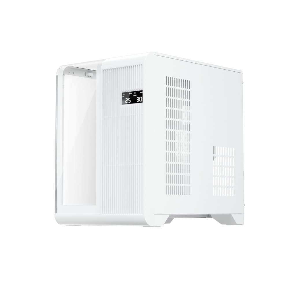 1st Player RT5 WH Tempared Glass Micro Tower Gaming PC Case - White - Image 2