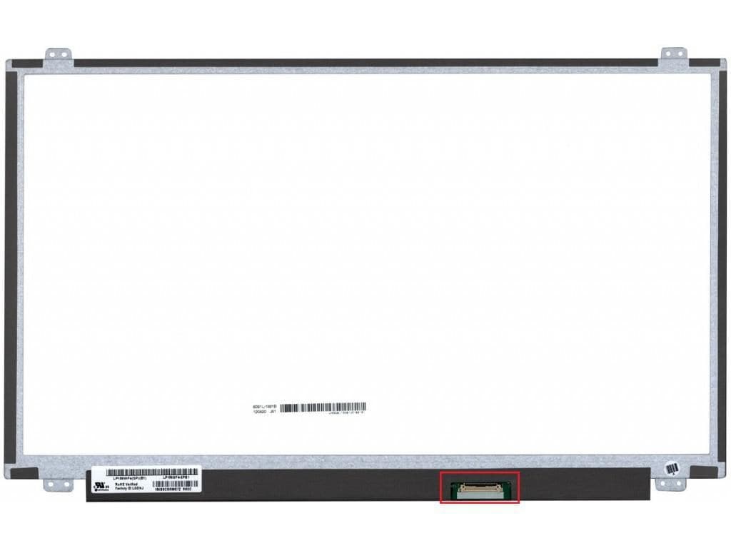 CoreParts MSC156F30-091M 15.6" FHD Matte LCD Laptop Screen, 1920 x 1080, 30-pin, Top and Bottom Brackets, Lenovo/Dell/Acer