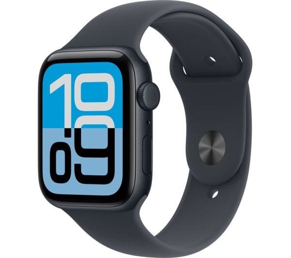 Apple Watch SE 3 GPS + Cellular 44mm Midnight Aluminium Case with Midnight Sport Band - M/L