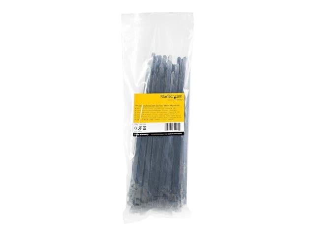 StarTech Cable Ties 10" 100 Pack Black - Image 6