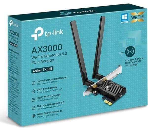 TP-LINK Archer TX55E V2 Wireless & Bluetooth PCIe Card - Image 3
