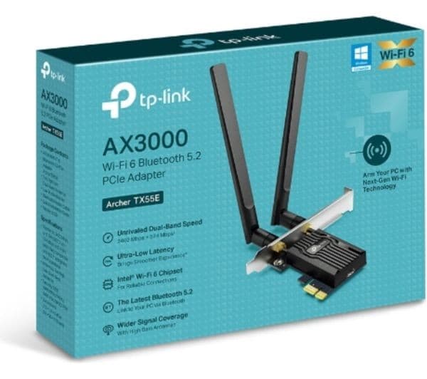 TP-LINK Archer TX55E V2 Wireless & Bluetooth PCIe Card - Image 5