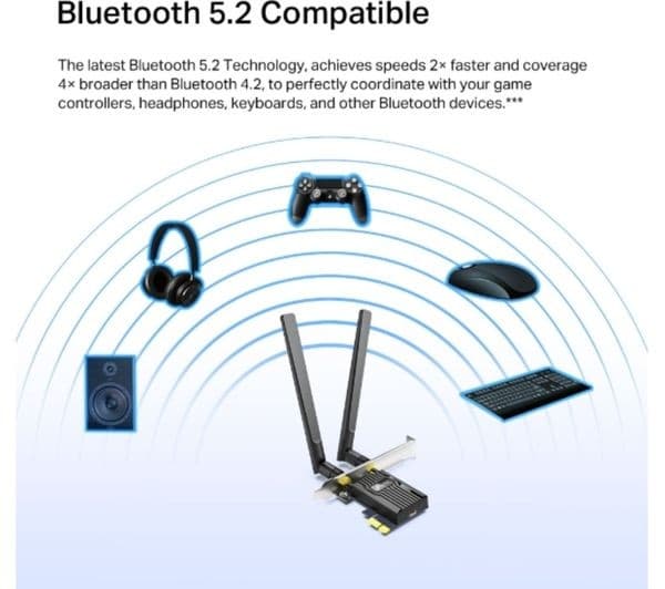 TP-LINK Archer TX55E V2 Wireless & Bluetooth PCIe Card - Image 7