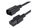 StarTech PXT1001M 1m Power Extension Cord Black thumbnail 2