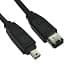 Cables Direct 3m FireWire 400 (IEEE 1394) 6-Pin Male to 4-Pin Male Cable thumbnail 3