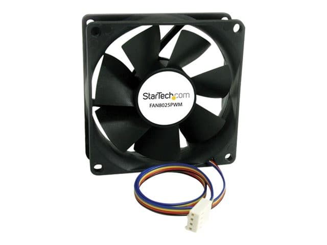 StarTech.com FAN8025PWM 80x25mm PWM Computer Case Fan - Black - Image 1