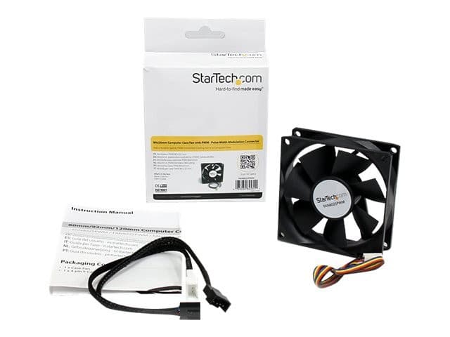 StarTech.com FAN8025PWM 80x25mm PWM Computer Case Fan - Black - Image 3