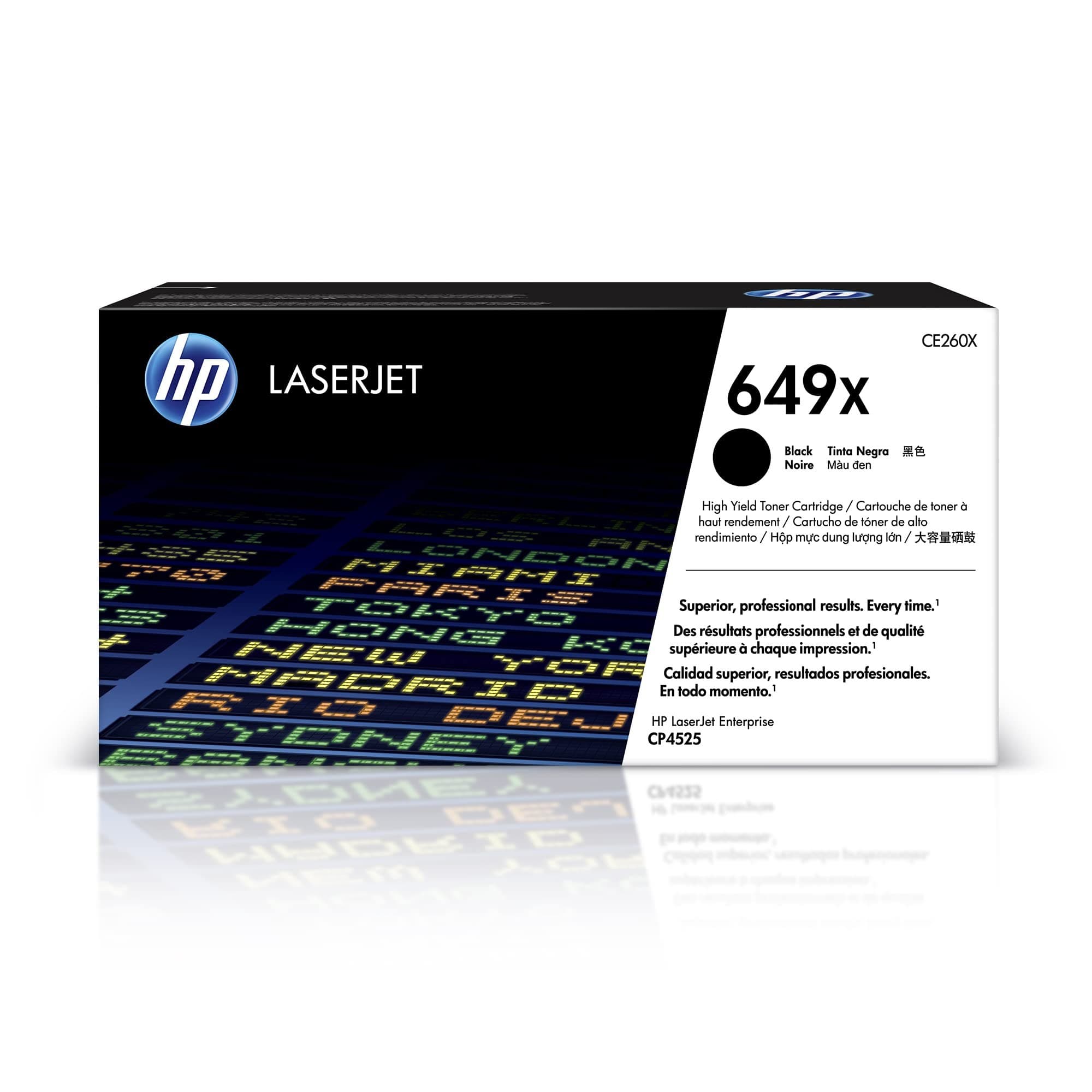HP CE260X 649X High Yield Original LaserJet Toner Cartridge - Black
