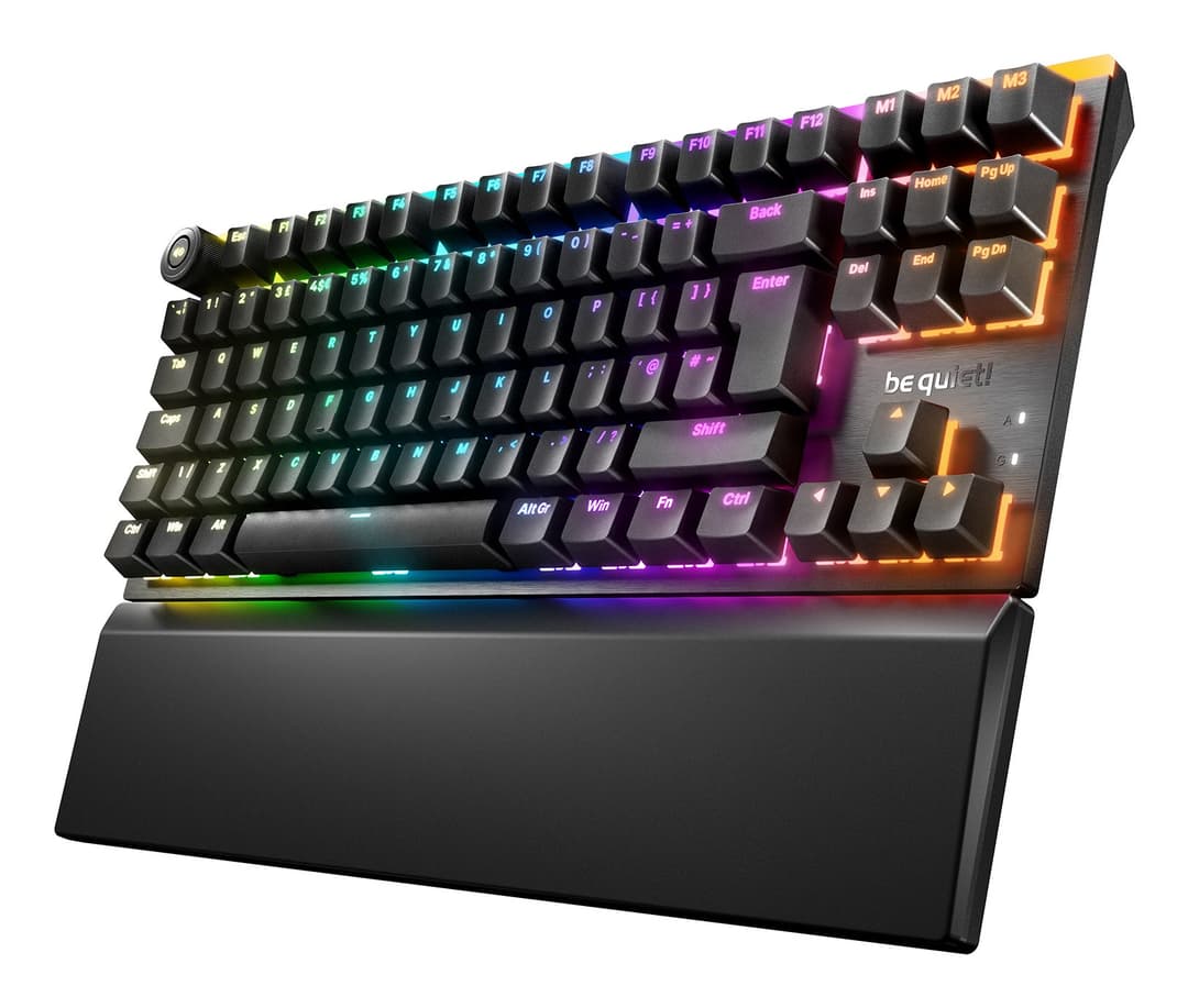 be quiet! Light Mount TKL UK - Silent Linear keyboard Gaming USB QWERTY UK English Black - Image 1