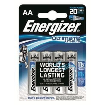 Energizer Ultimate Lithium AA L91 / LR6 1.5V Batteries - Pack of 4 - Image 1