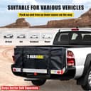 MAXXHAUL 70209 Soft Shell Cargo Carrier Bag for Hitch Mount Cargo Rack - Black thumbnail 7