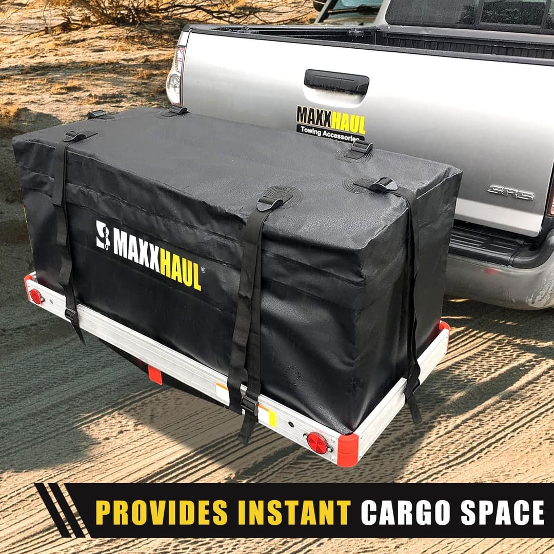 MAXXHAUL 70209 Soft Shell Cargo Carrier Bag for Hitch Mount Cargo Rack - Black - Image 8